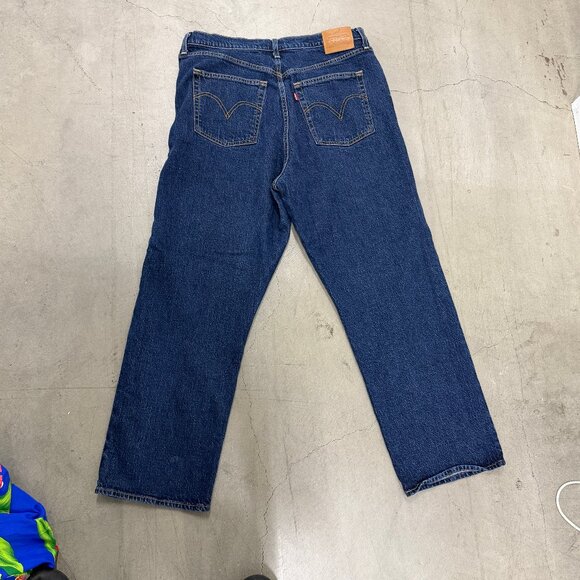 Levi's Ribcage Straight Ankle Dark Wash 33x27 - Picture 3 of 4